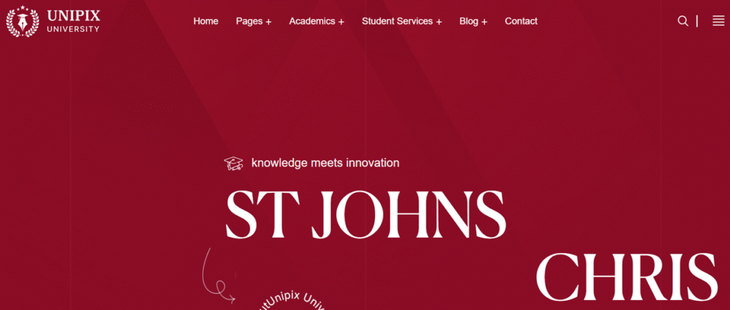 unipix university website